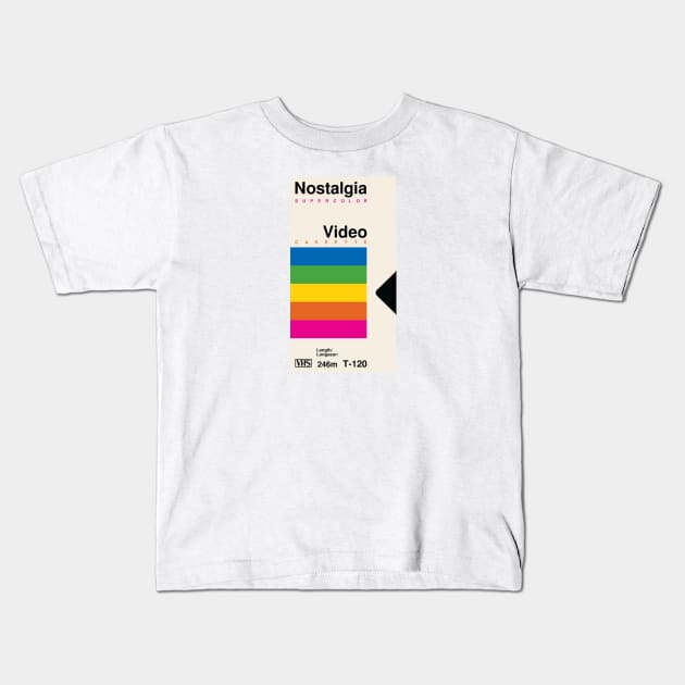 VHS CASSETTE BOX I Kids T-Shirt by encip